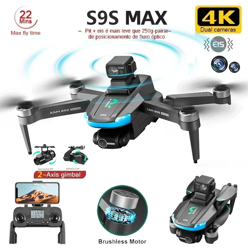 NEW S9S MAX MINI Drone 4K 2-Ax - Drone Camera With Gimbal review and price